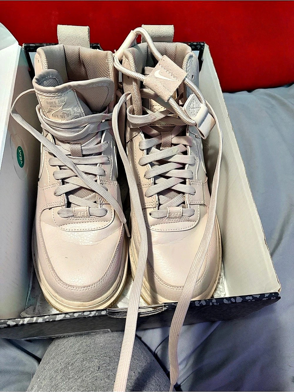 Nike Air Force 1 High Top Sneakers White US 8.5